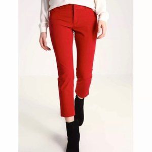 Banana Republic Pants Women's Size 0 Sloan Fit Cropped Ankle Red